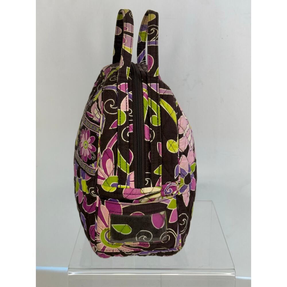 Vera Bradley Flutterby Pink Purple Floral Lunch Bunch Bag Tote - Picture 3 of 7